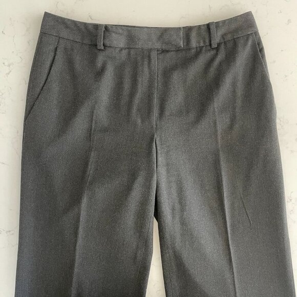 Brooks Brothers Caroline Fit Poly Viscose Blend Trousers Charcoal Grey Sz 6 - Picture 4 of 12